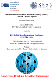 Conference Brochure & Call for Submissions IMRA Kean International Conference